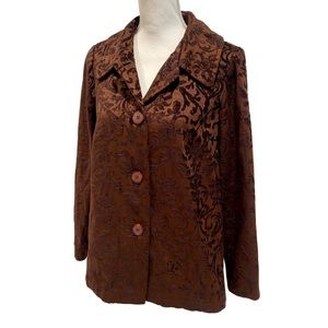 NWOT Brown Jacquard Blazer Jacket | Handcrafted in Ireland!🍀 (S)